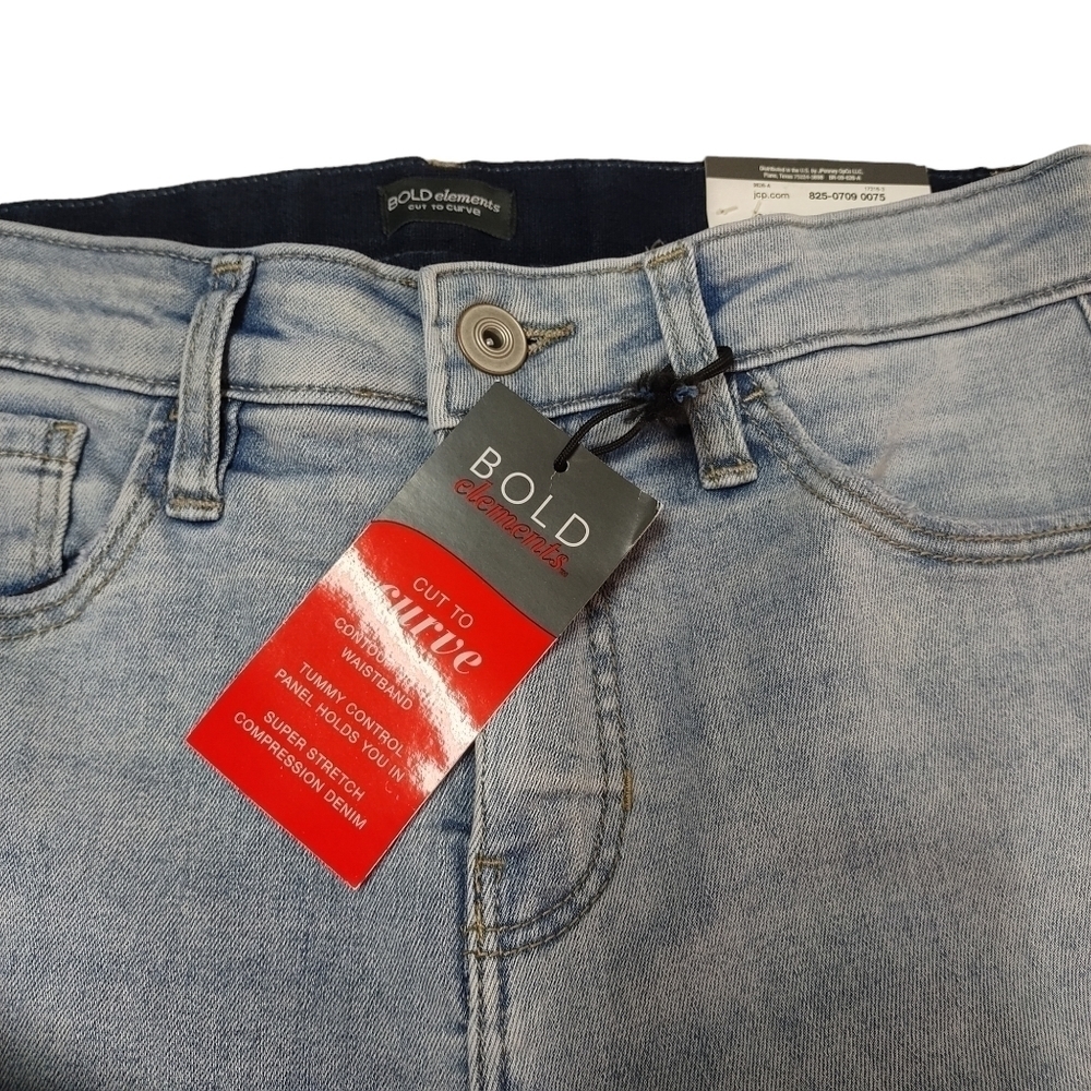Bold Elements Tummy Control Push Up Capri Jeans S… - image 6